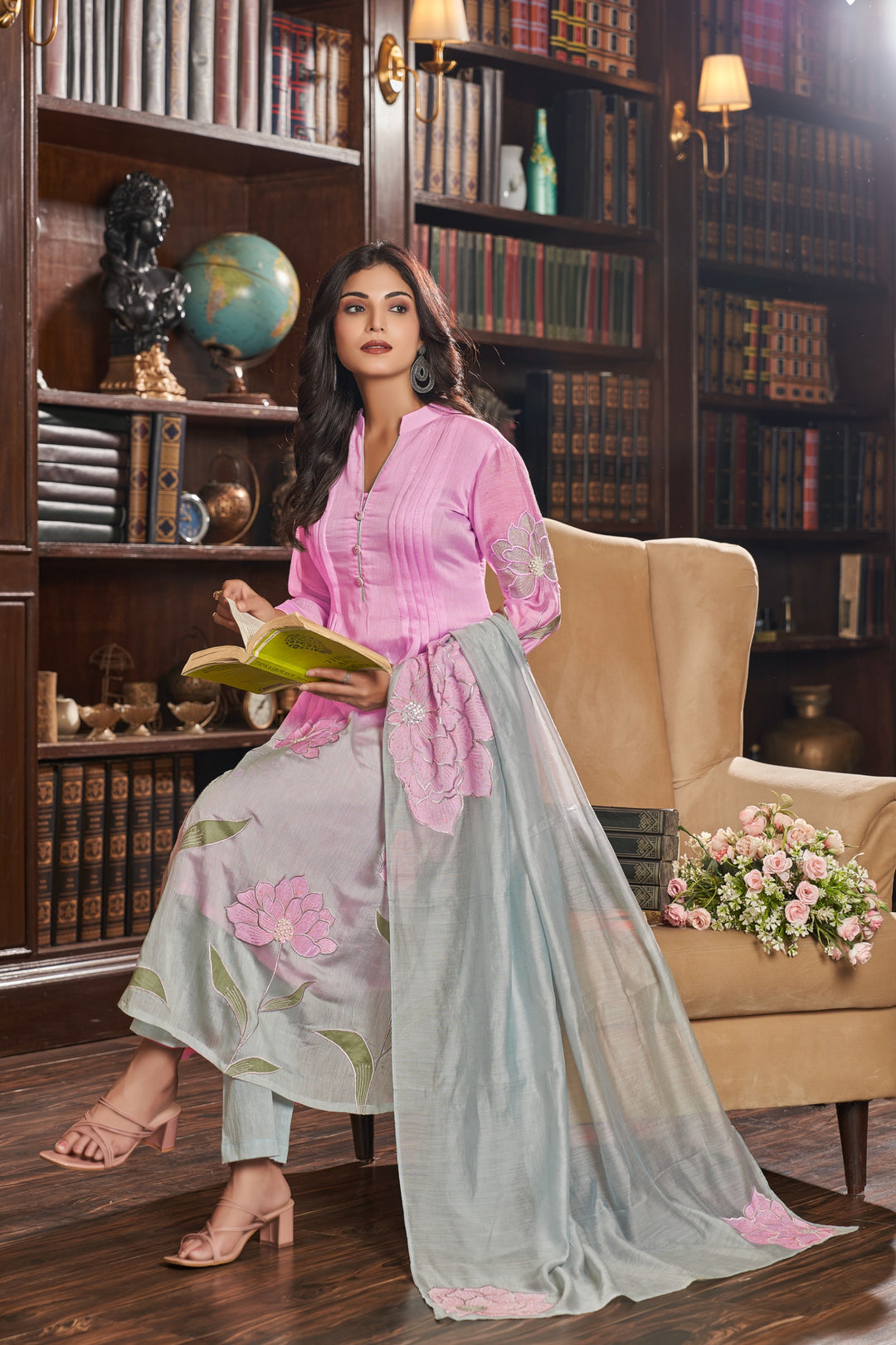 Gaurisha Candy Pure mul Applique Suit set