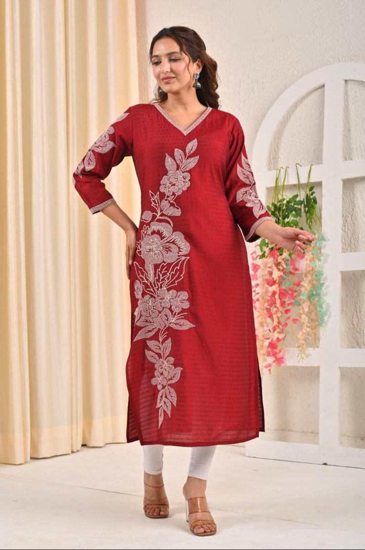 Sarvari Jam Embroidered Kurti
