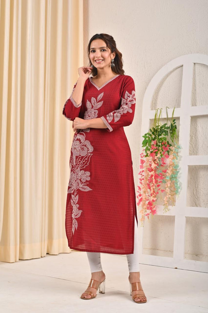 Sarvari Jam Embroidered Kurti