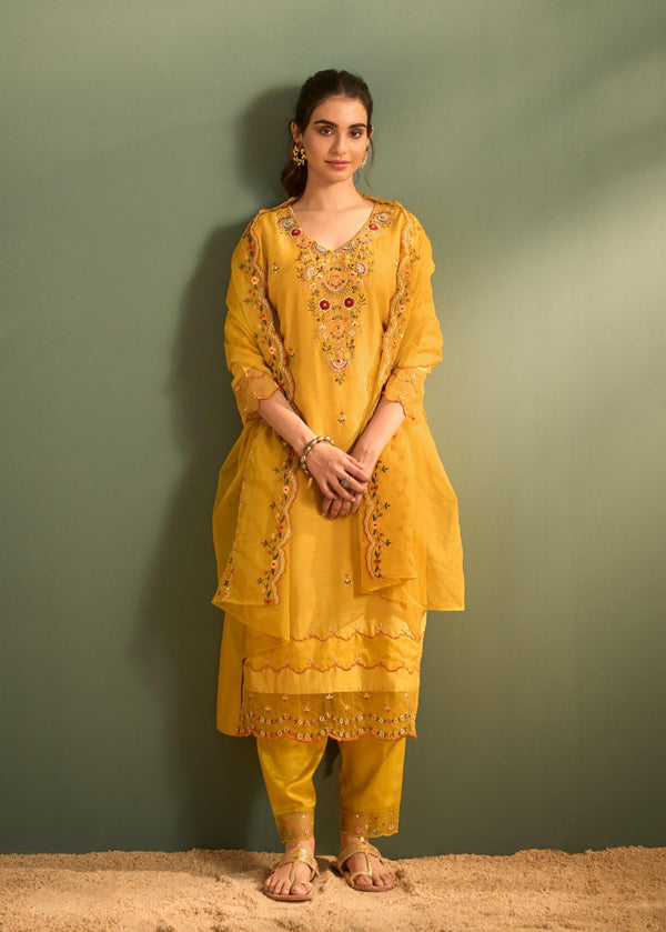 Kanya amber full work heavy suit set