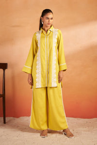Hardik Canary Cotton Co-ord Set