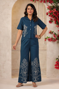 Mahua Nile embroidery co-ord set