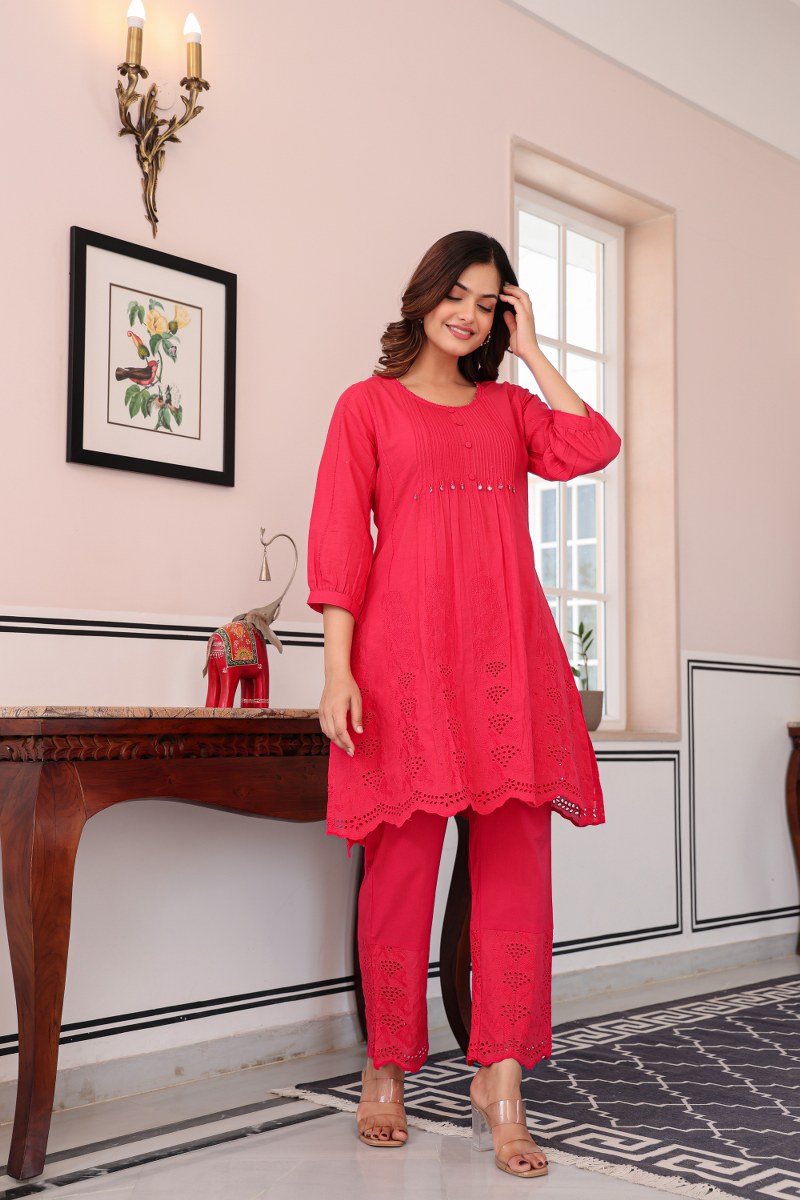 Tiara Strawberry Cotton Co-ord Set