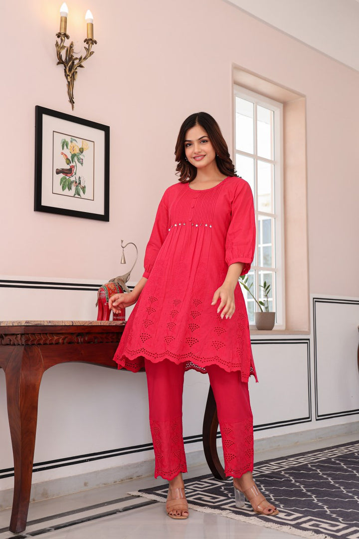 Tiara Strawberry Cotton Co-ord Set