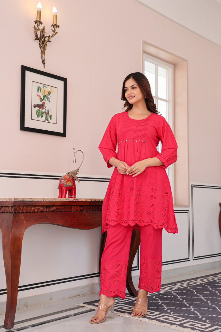 Tiara Strawberry Cotton Co-ord Set