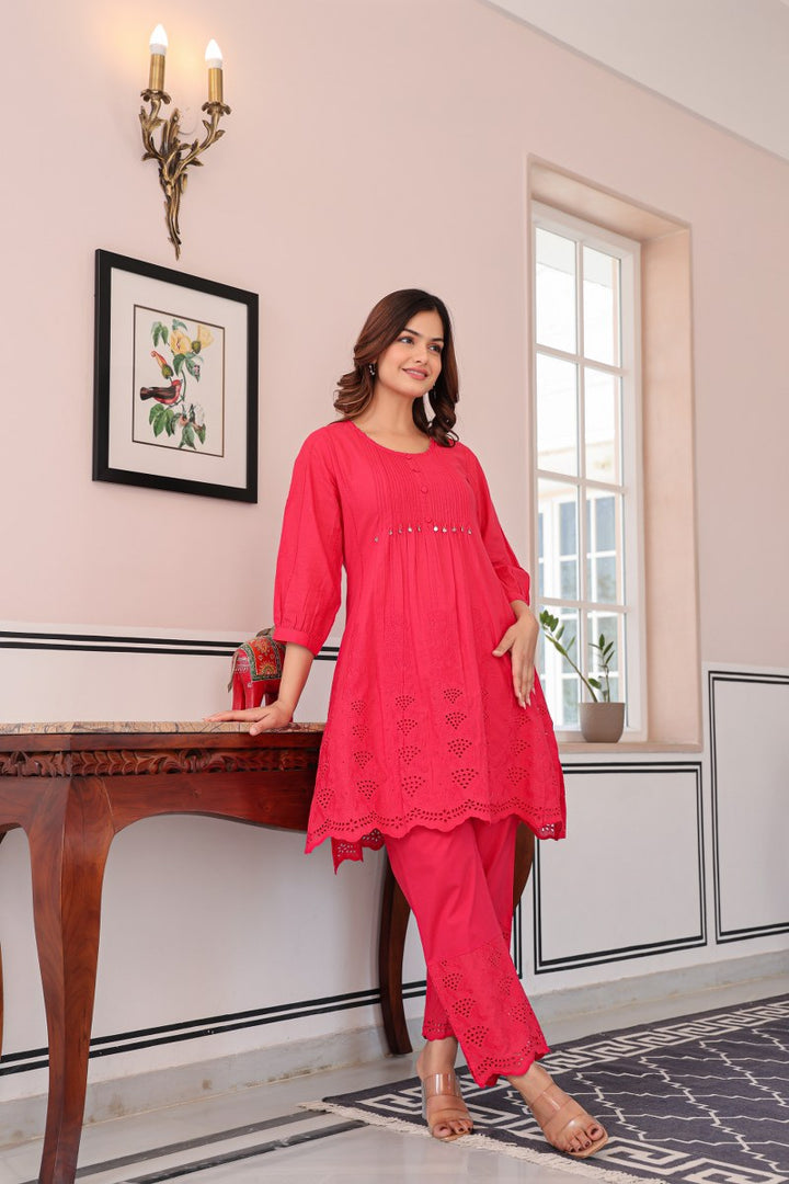 Tiara Strawberry Cotton Co-ord Set