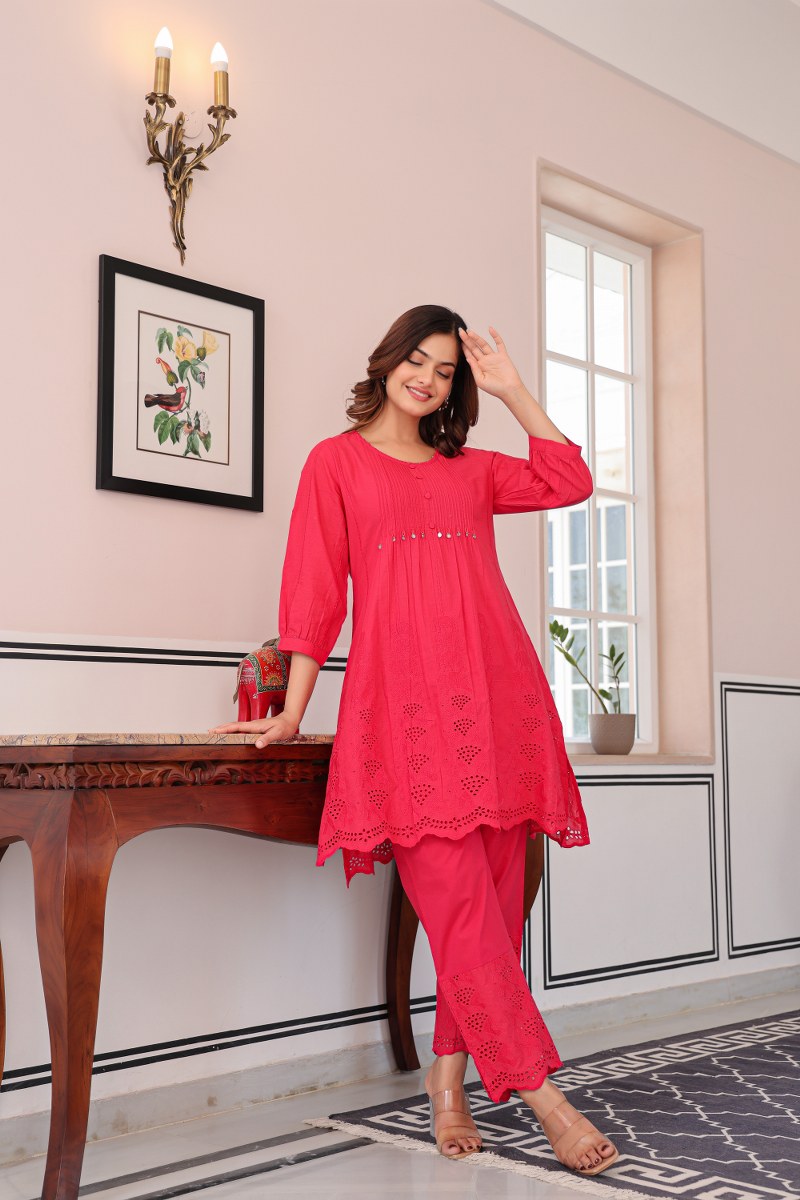 Tiara Strawberry Cotton Co-ord Set