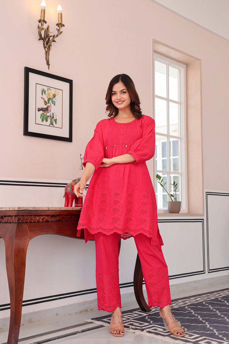 Tiara Strawberry Cotton Co-ord Set