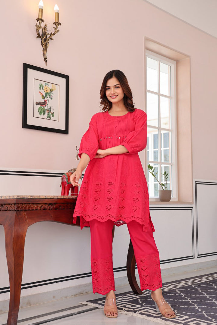 Tiara Strawberry Cotton Co-ord Set