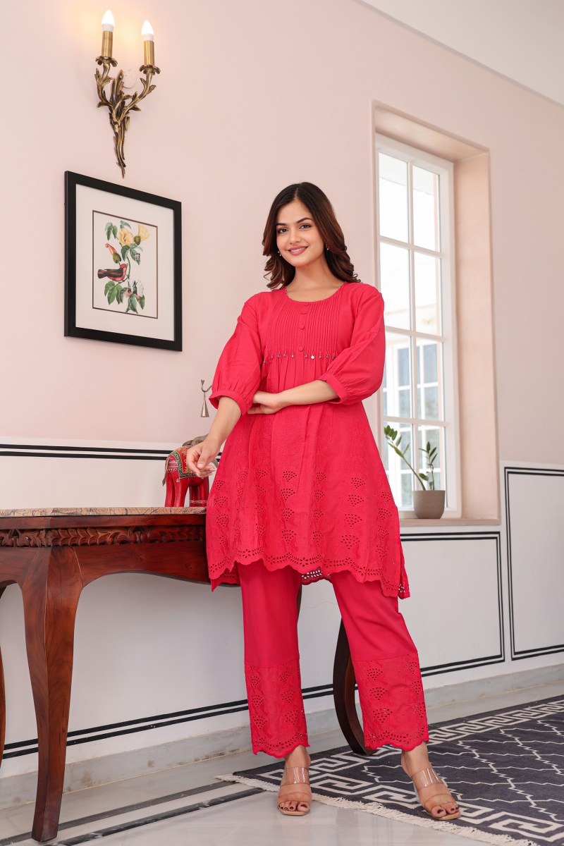 Tiara Strawberry Cotton Co-ord Set