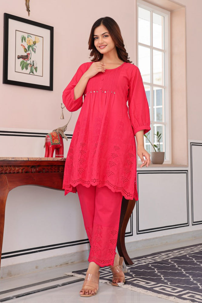 Tiara Strawberry Cotton Co-ord Set