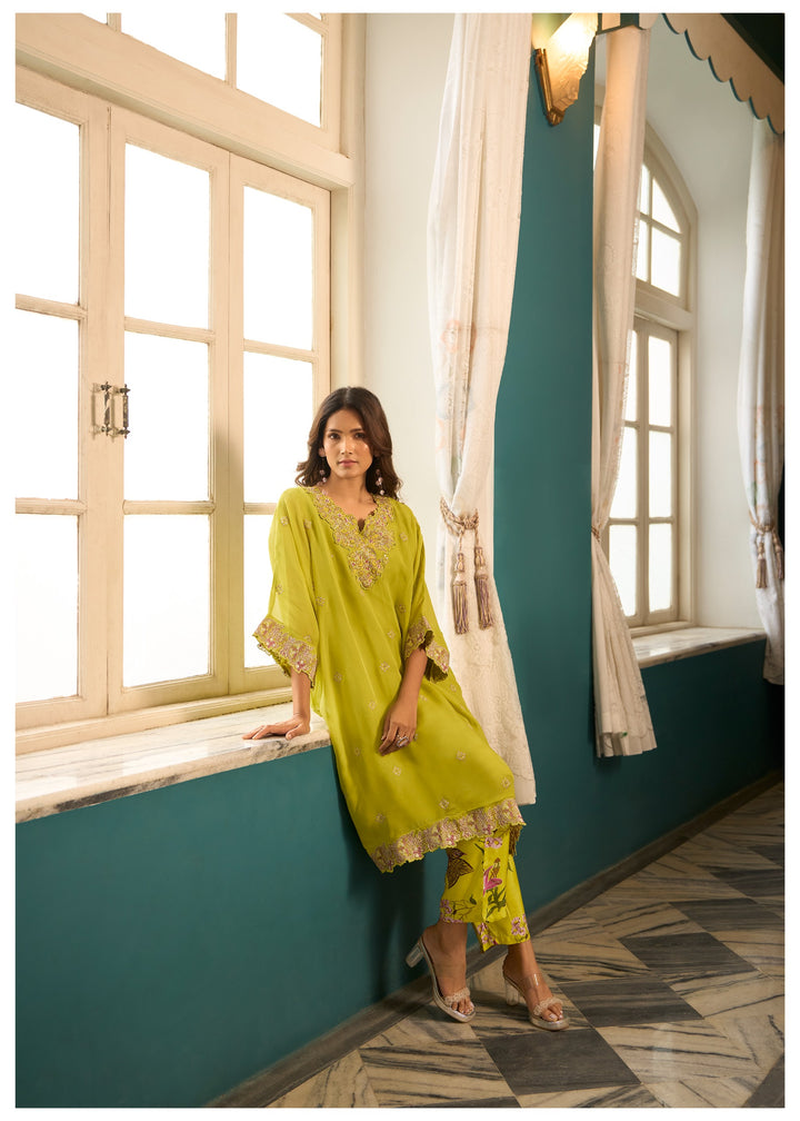 Aster Fern Premium fusion wear Co-ord set