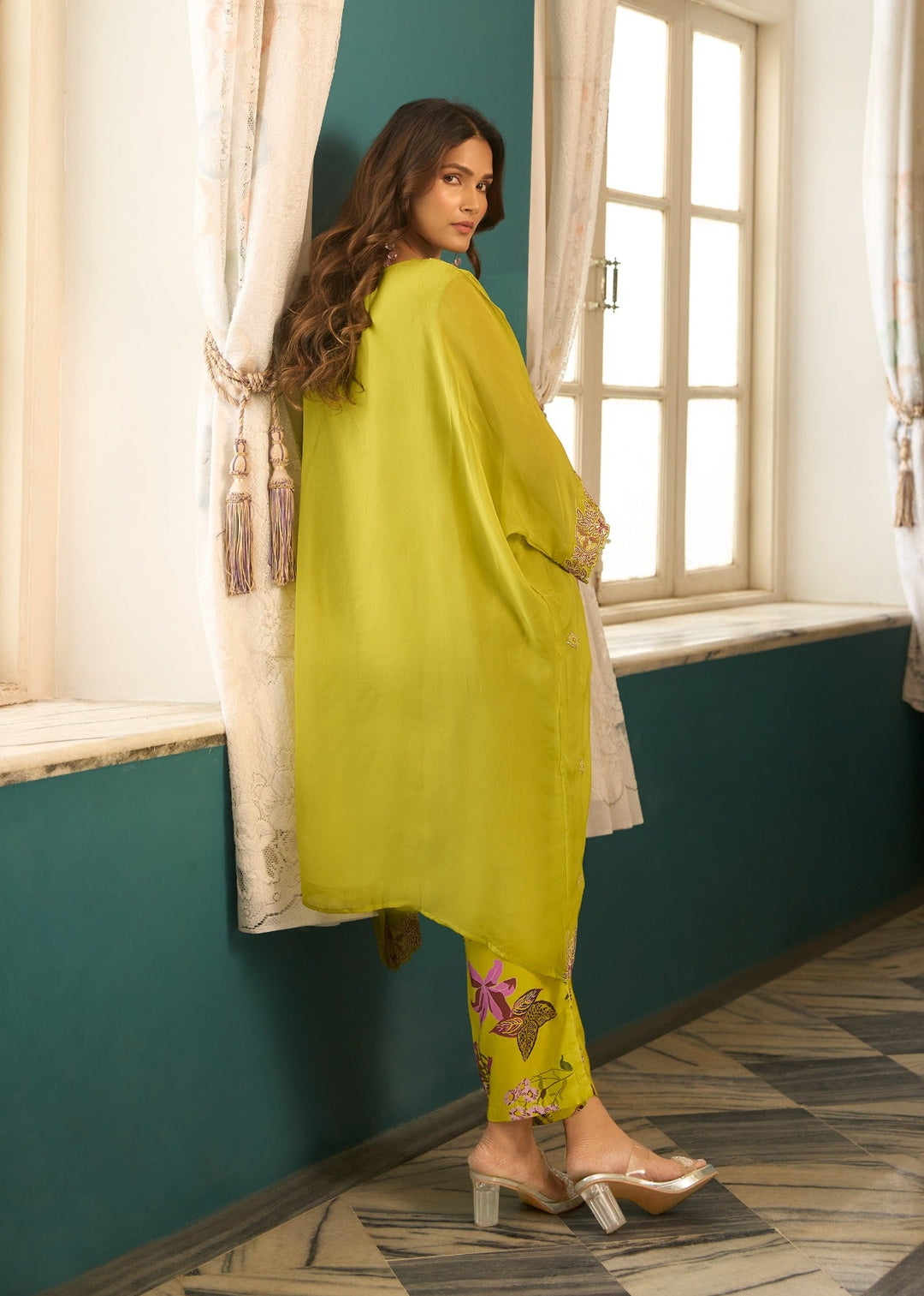 Aster Fern Premium fusion wear Co-ord set