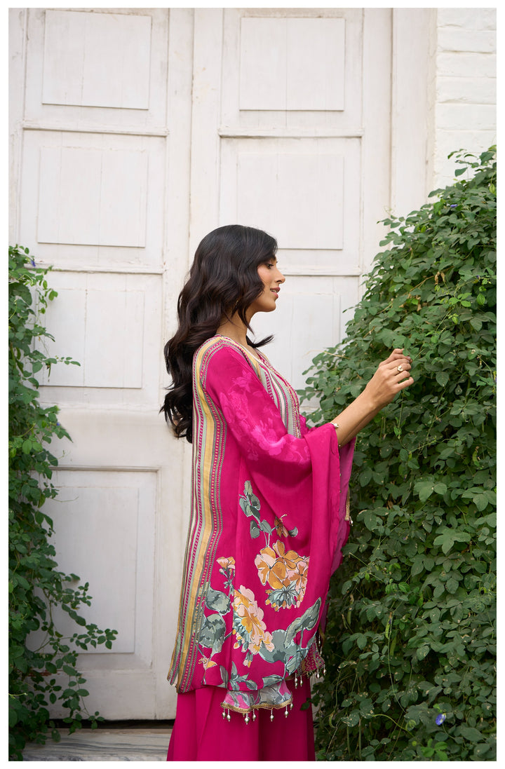 Aster rose premium fusion wear co-ord set