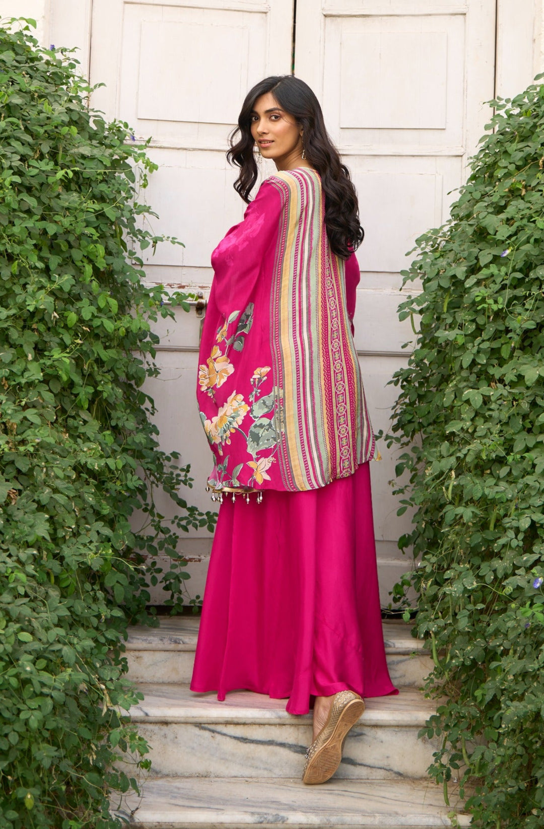 Aster rose premium fusion wear co-ord set