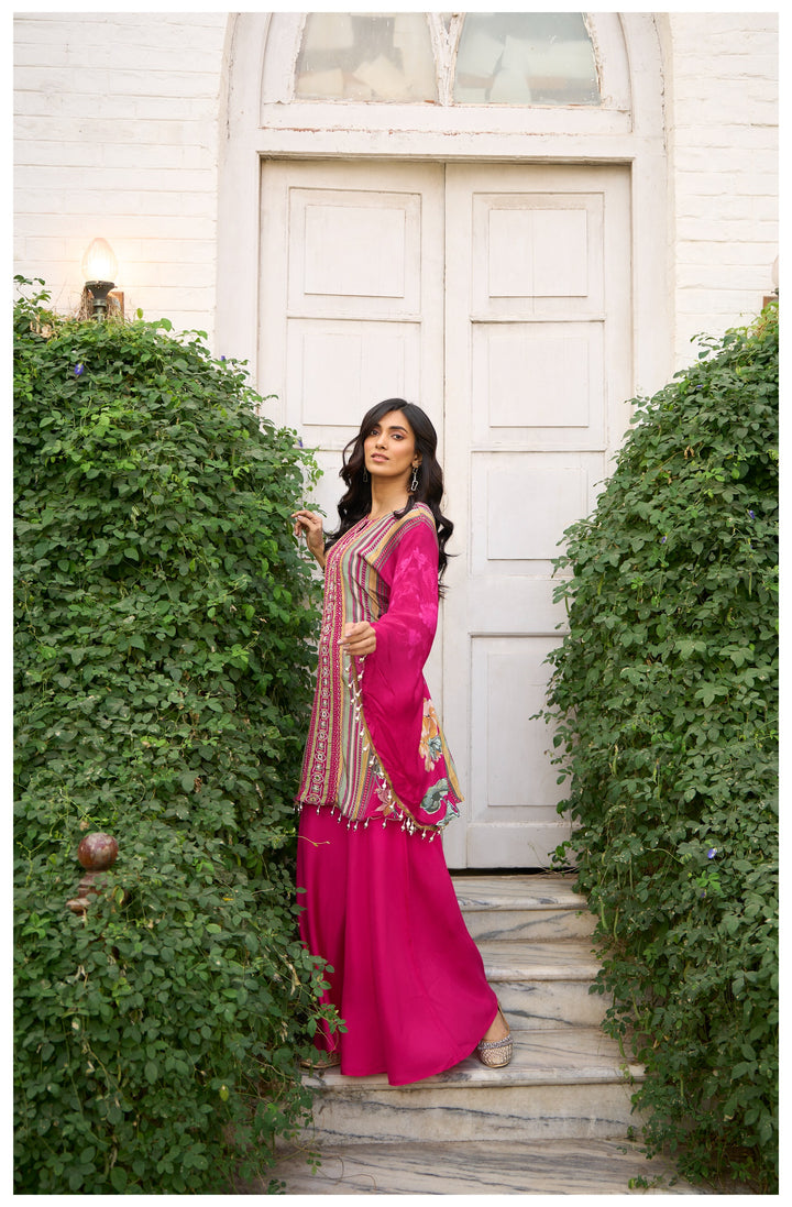 Aster rose premium fusion wear co-ord set