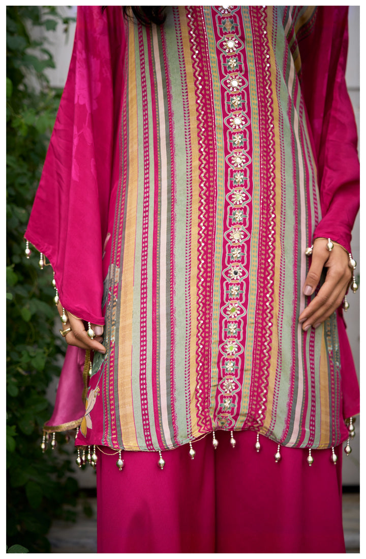 Aster rose premium fusion wear co-ord set