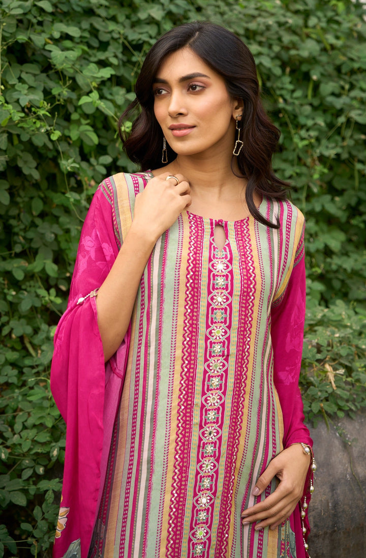 Aster rose premium fusion wear co-ord set