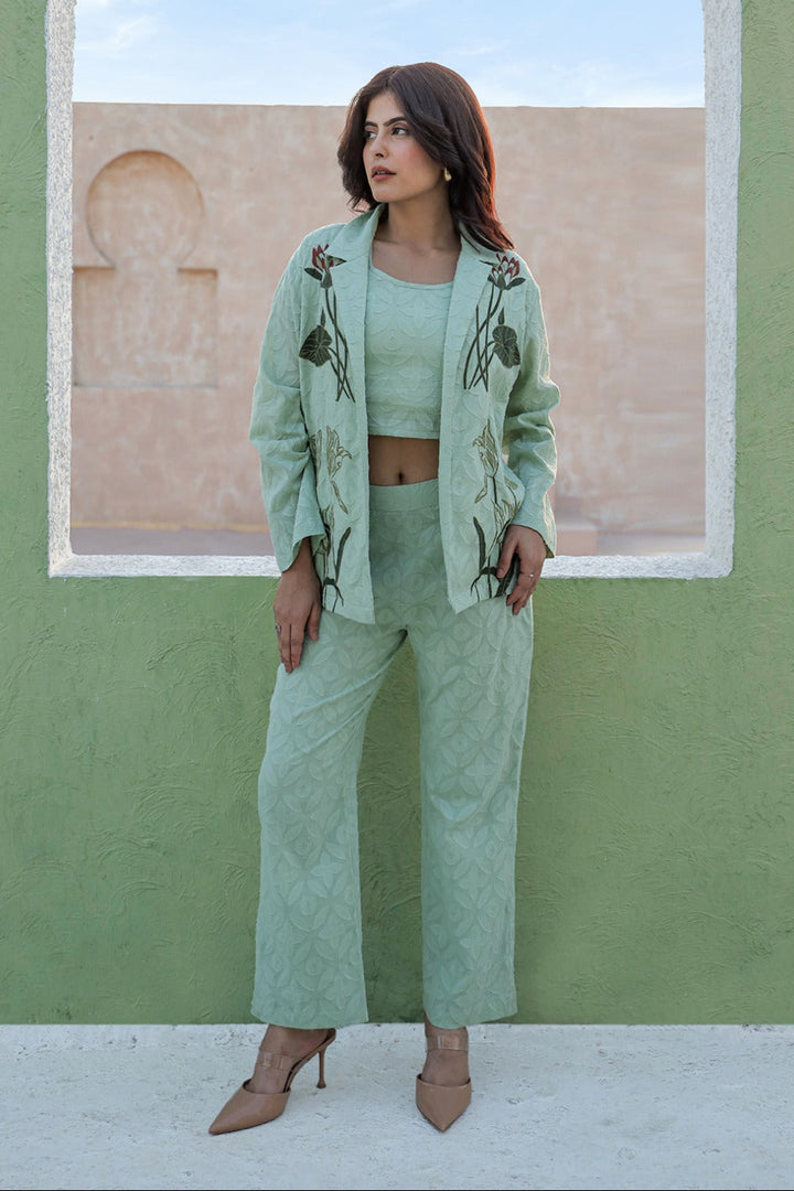 Viva yale cotton embroidery 3 pc set