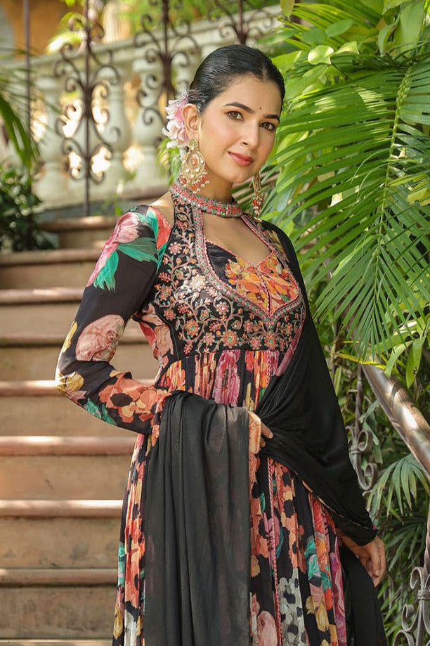 Vastramaya Jade Full Heavy Anarkali Suit Set