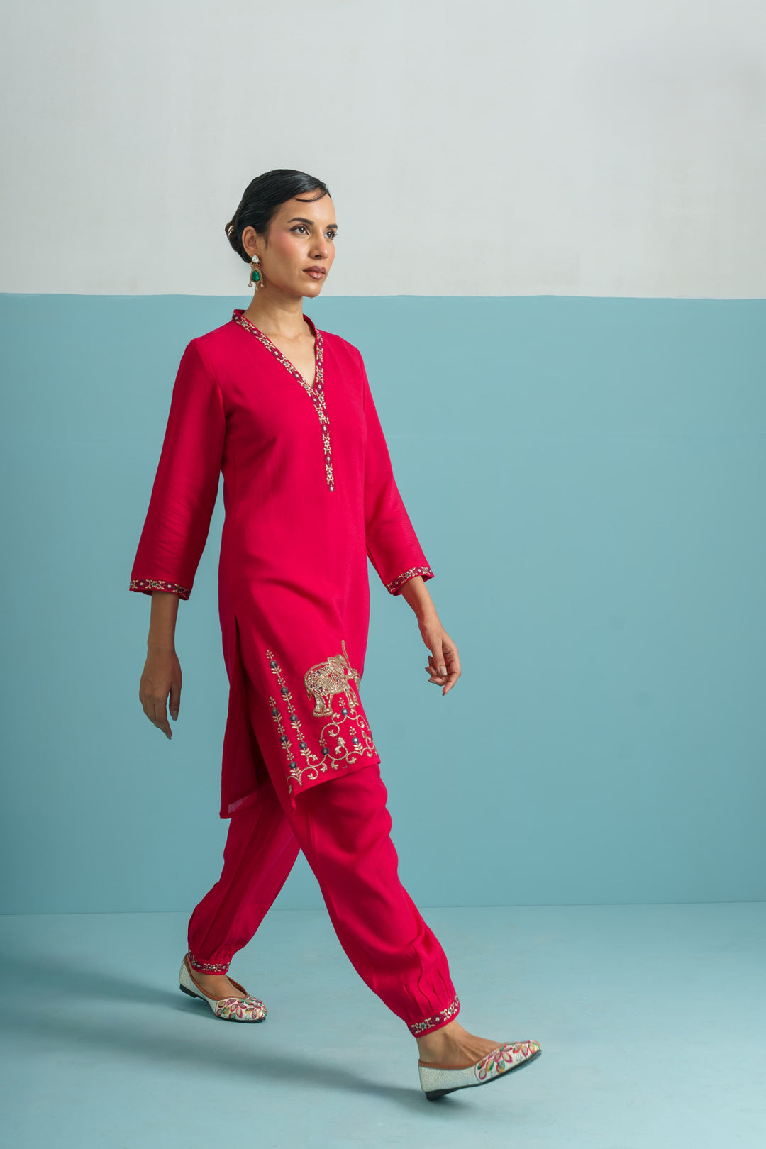 Parikrama Rose Handwork Co-ord set