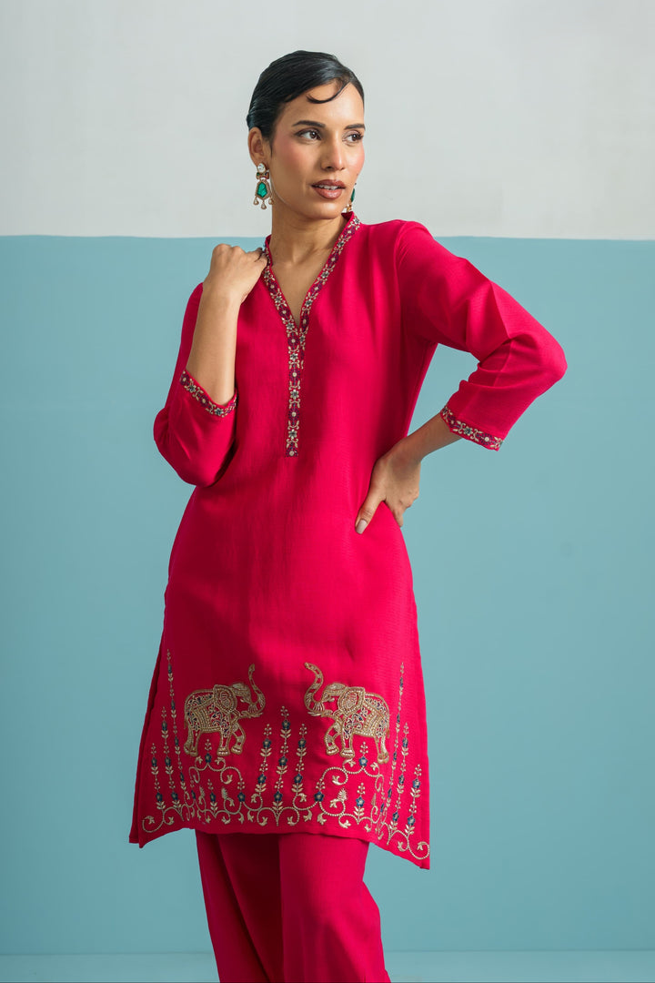 Parikrama Rose Handwork Co-ord set