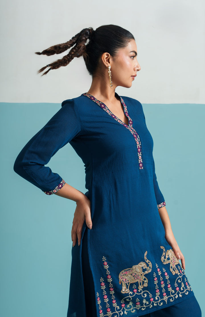 Parikrama Azure Handwork Co-ord set