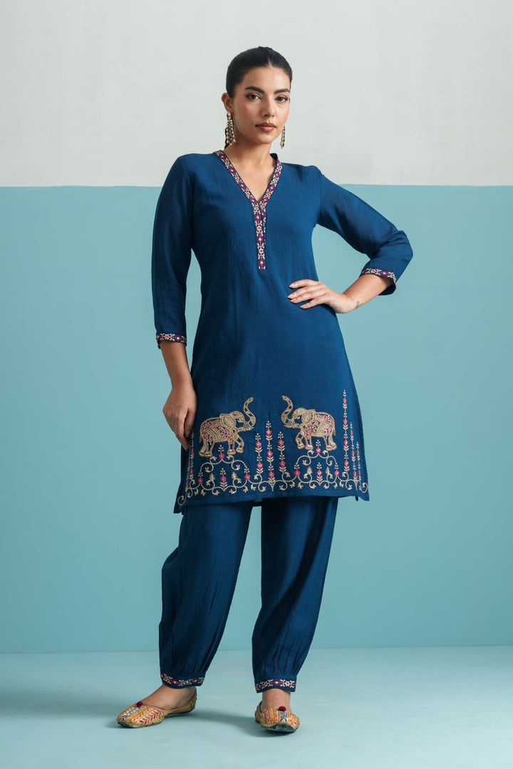 Parikrama Azure Handwork Co-ord set