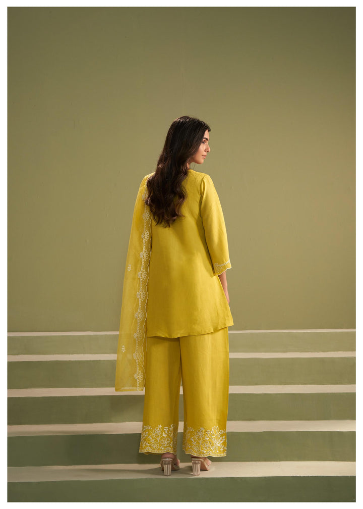 Ira honey full embroidery suit set
