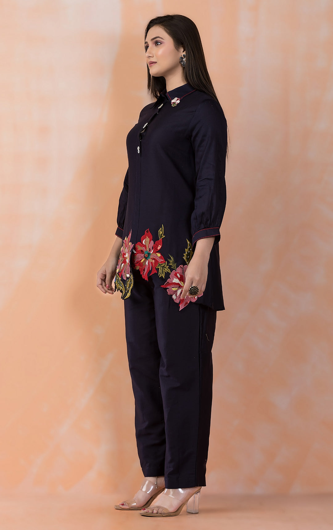 Sabhya Midnight embroidery co-ord set