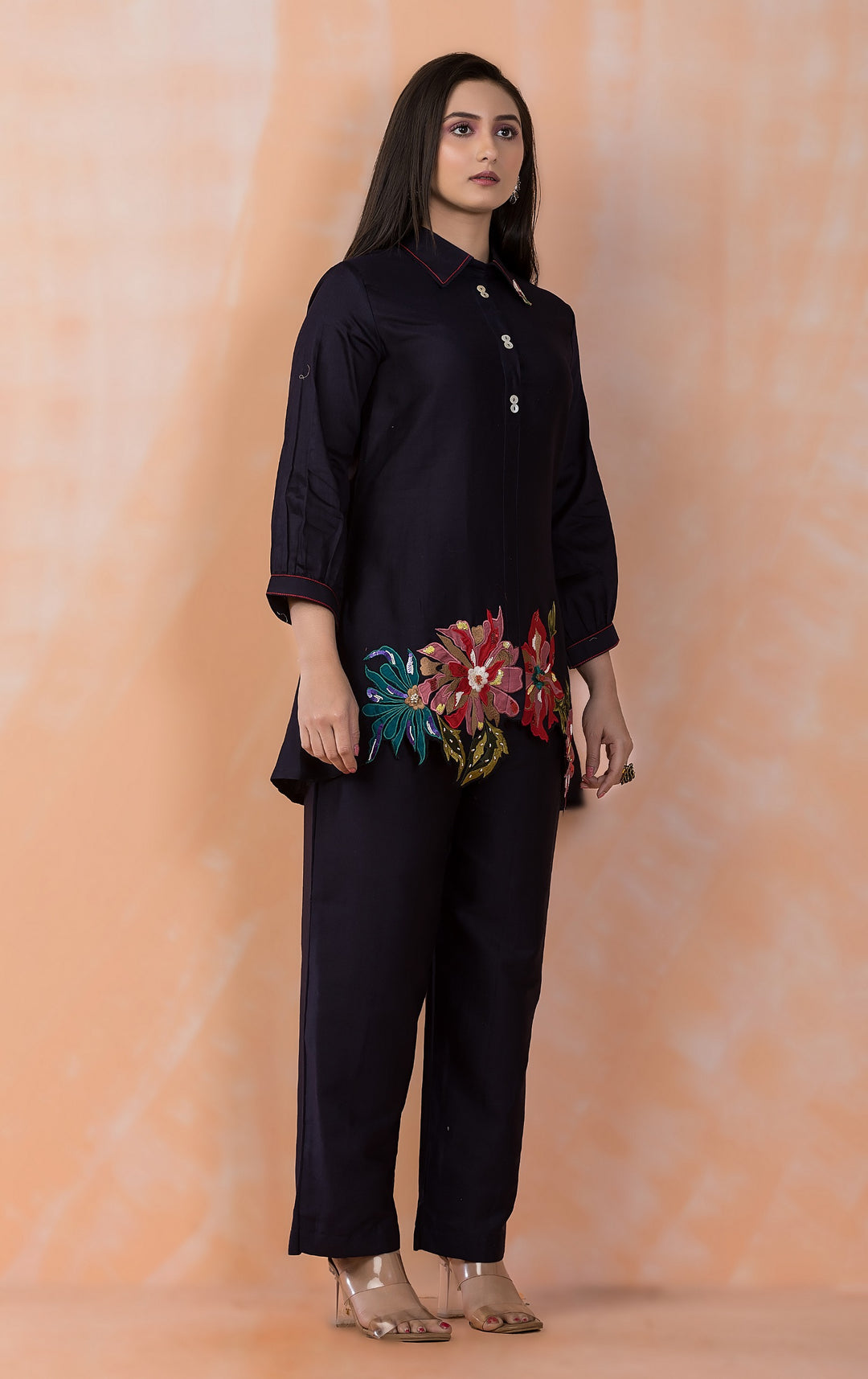 Sabhya Midnight embroidery co-ord set