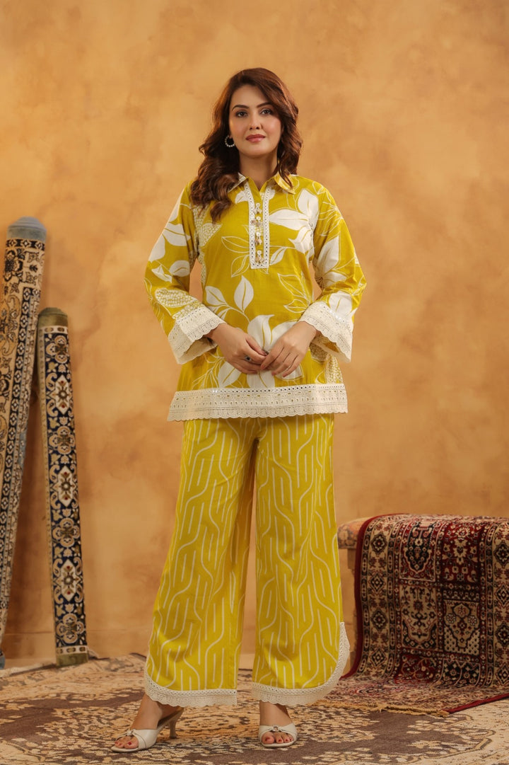 Mahua sunshine Cotton co-ord set