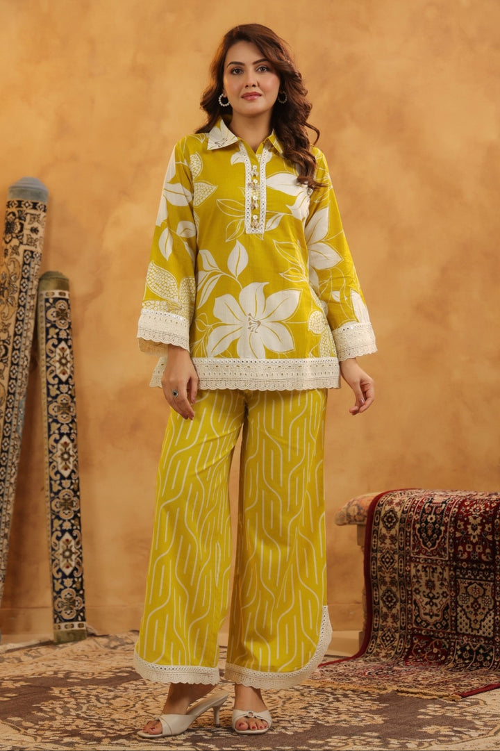Mahua sunshine Cotton co-ord set