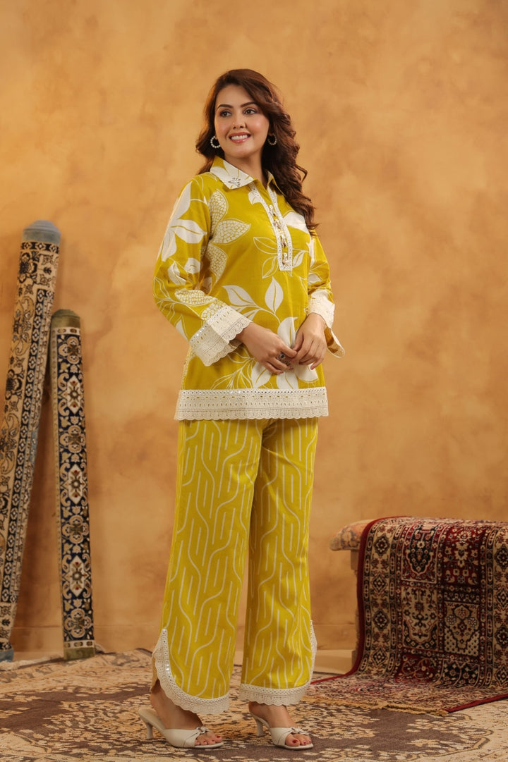 Mahua sunshine Cotton co-ord set