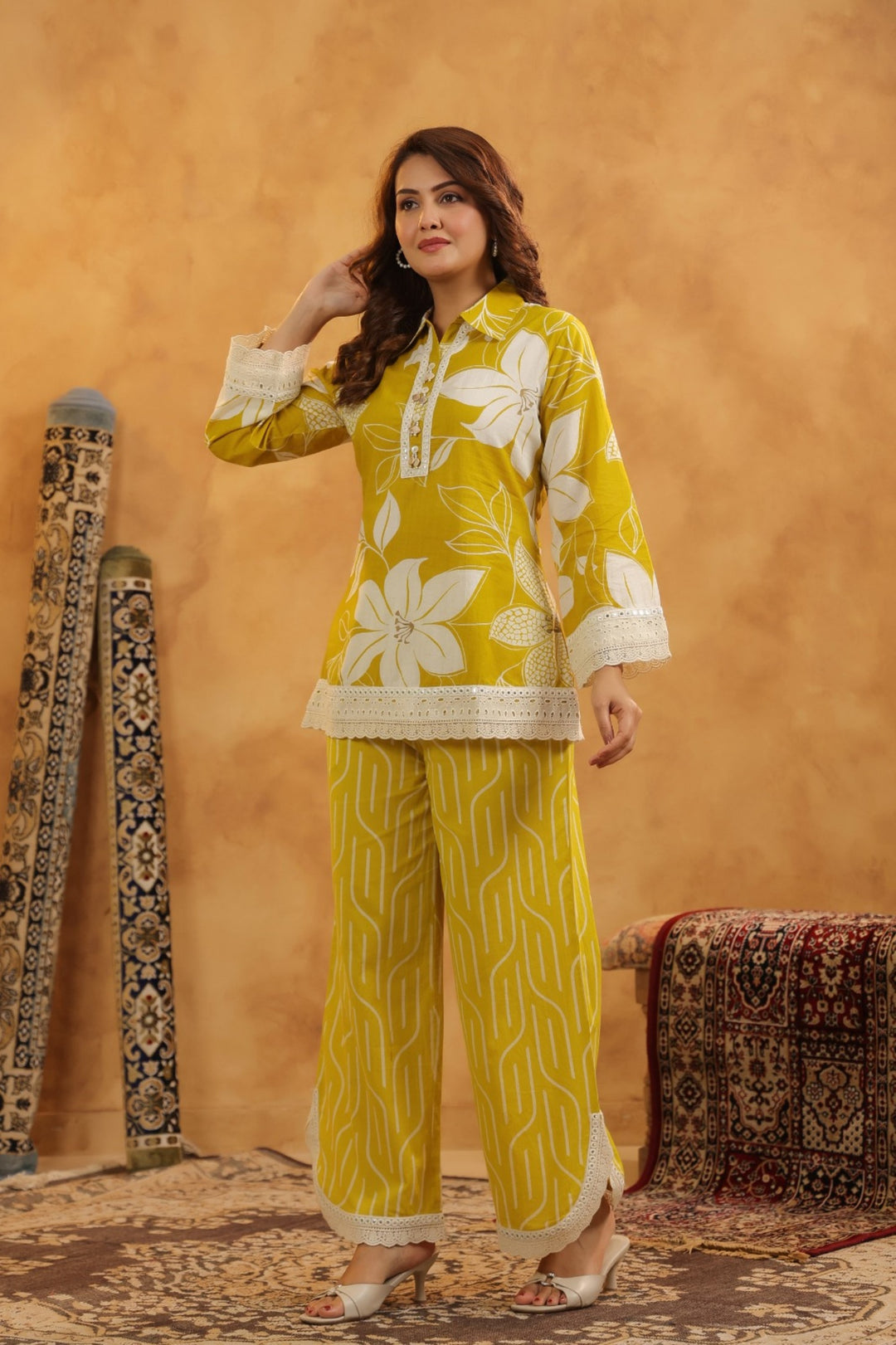 Mahua sunshine Cotton co-ord set