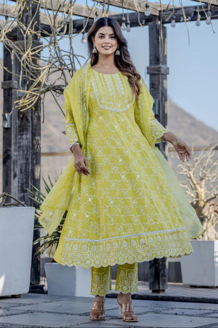 sanmati vivid full work suit set