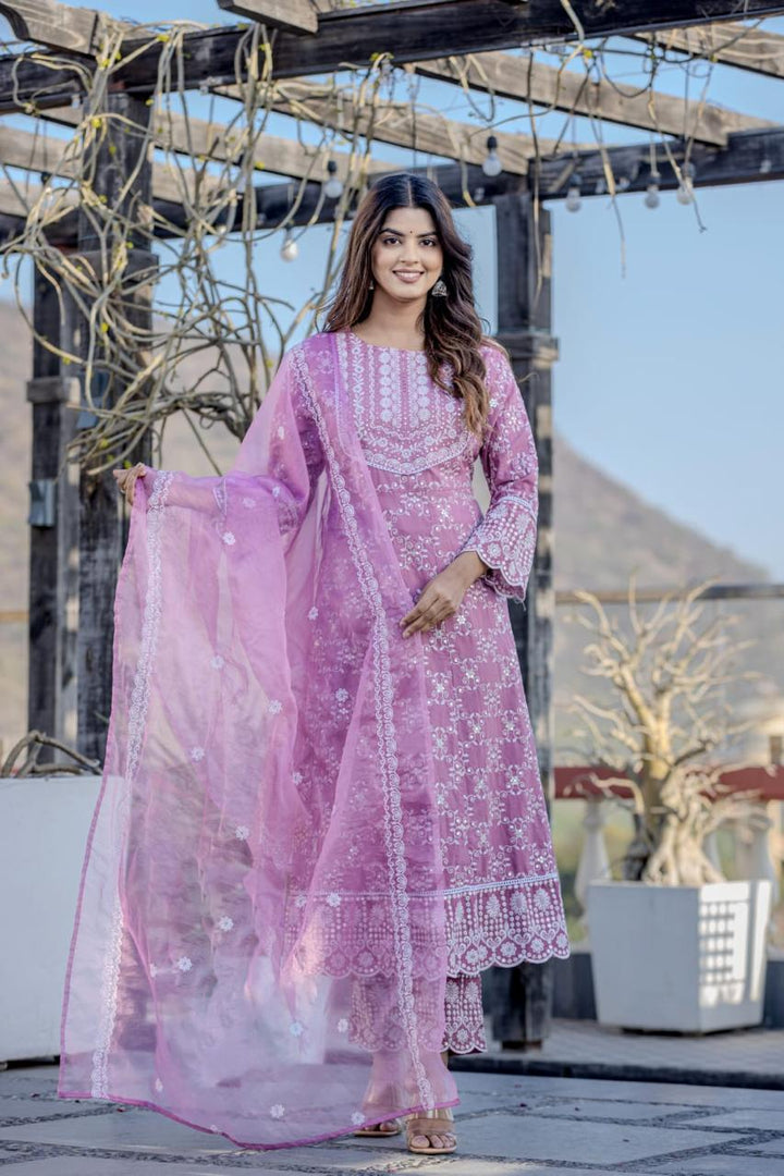 Sanmati Candy Full Work Suit set