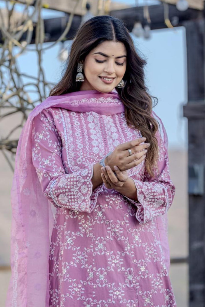 Sanmati Candy Full Work Suit set