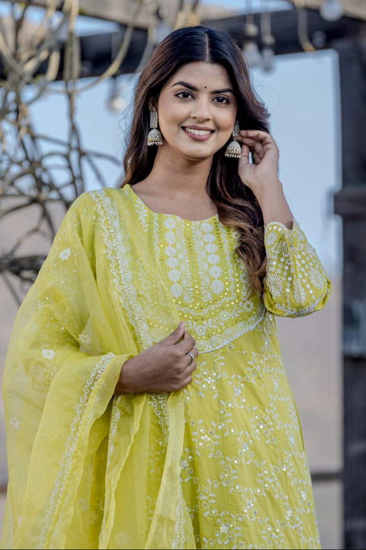 sanmati vivid full work suit set