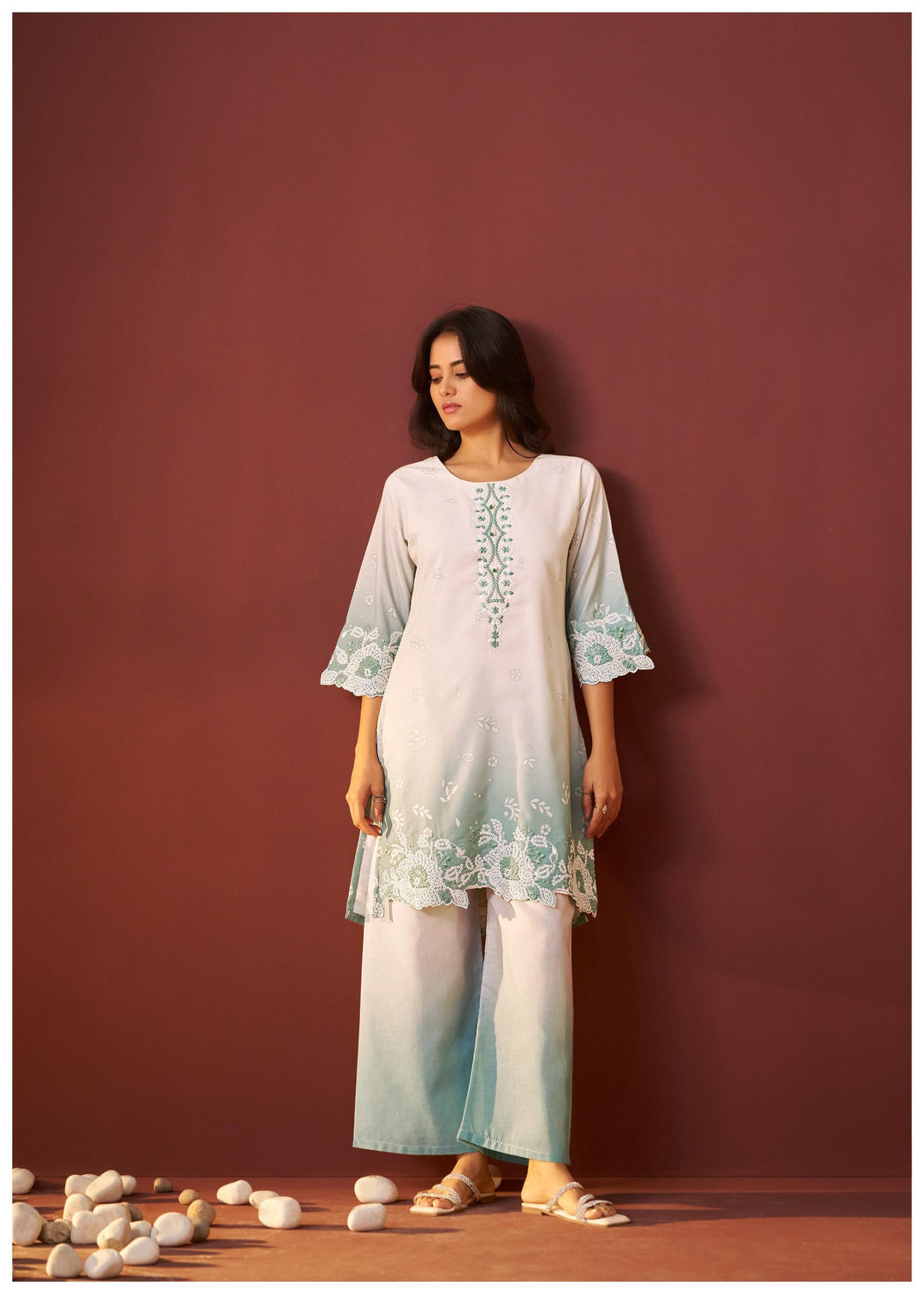 Ira spruce embroidery co-ord set