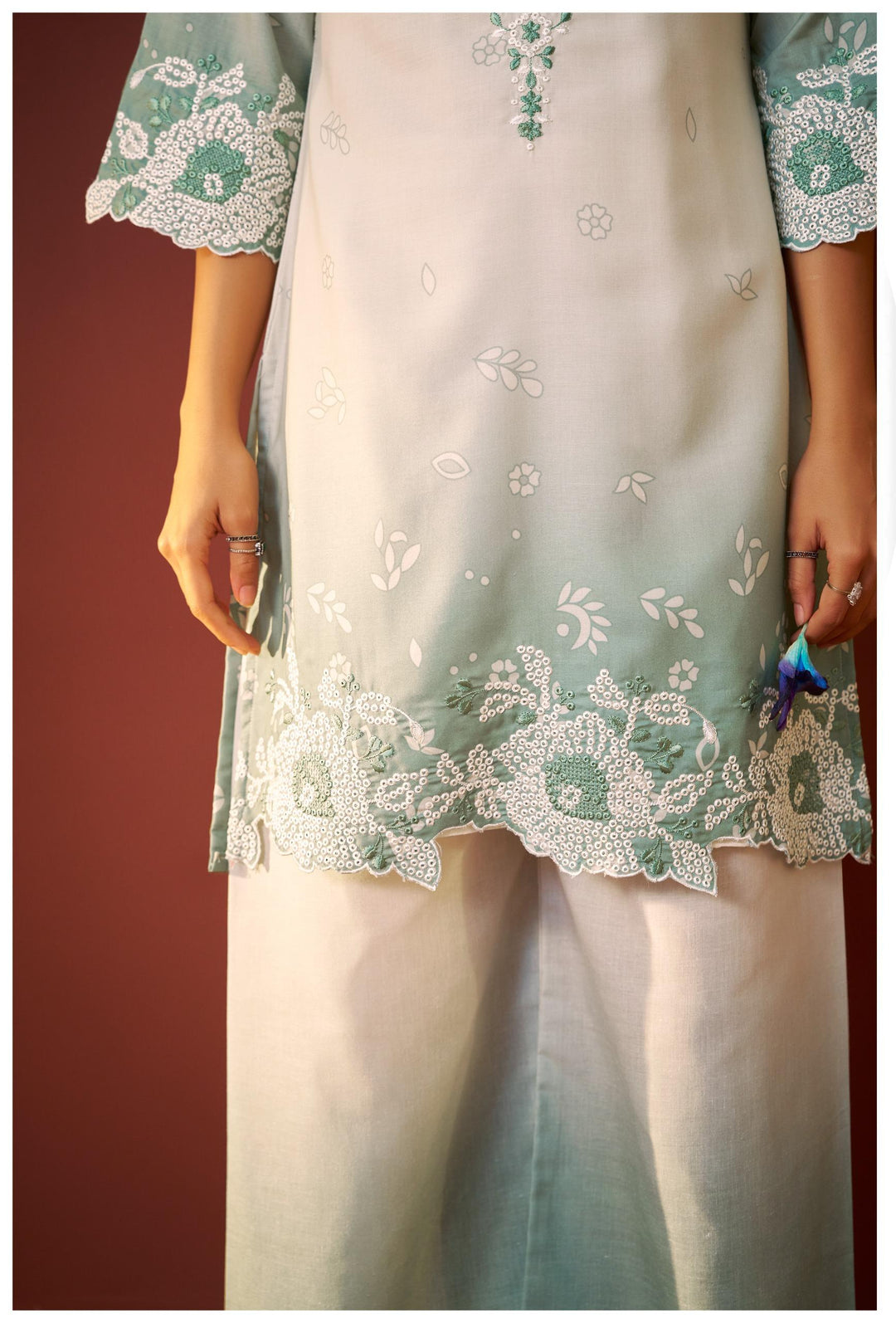 Ira spruce embroidery co-ord set