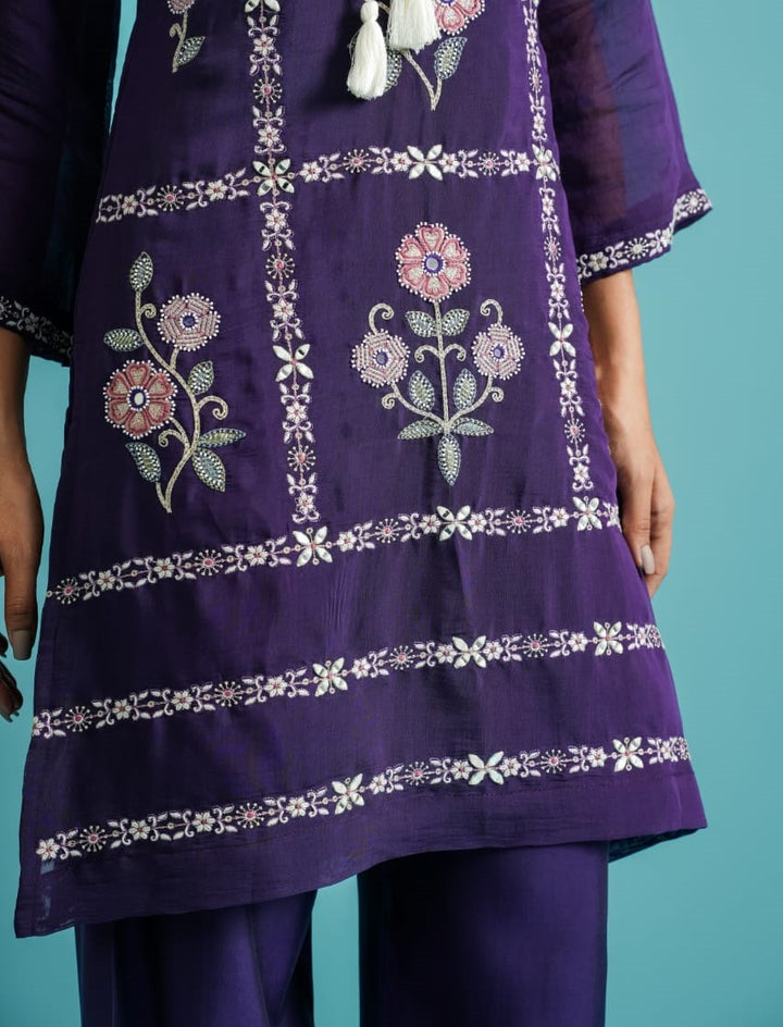Parikrama Orchid embroidery co-ord set