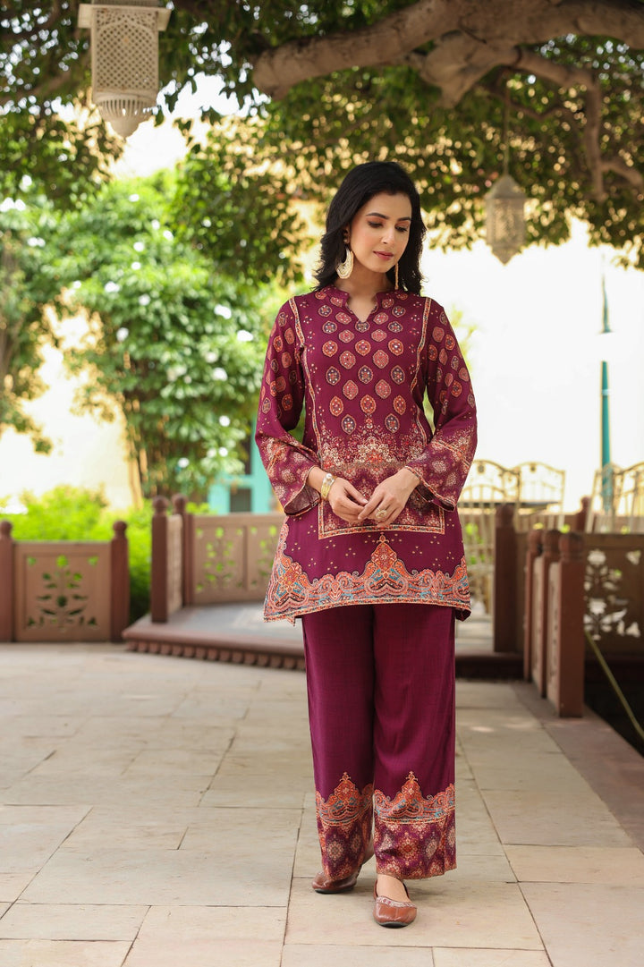 Mahua Mulberry Printed Co-ord set