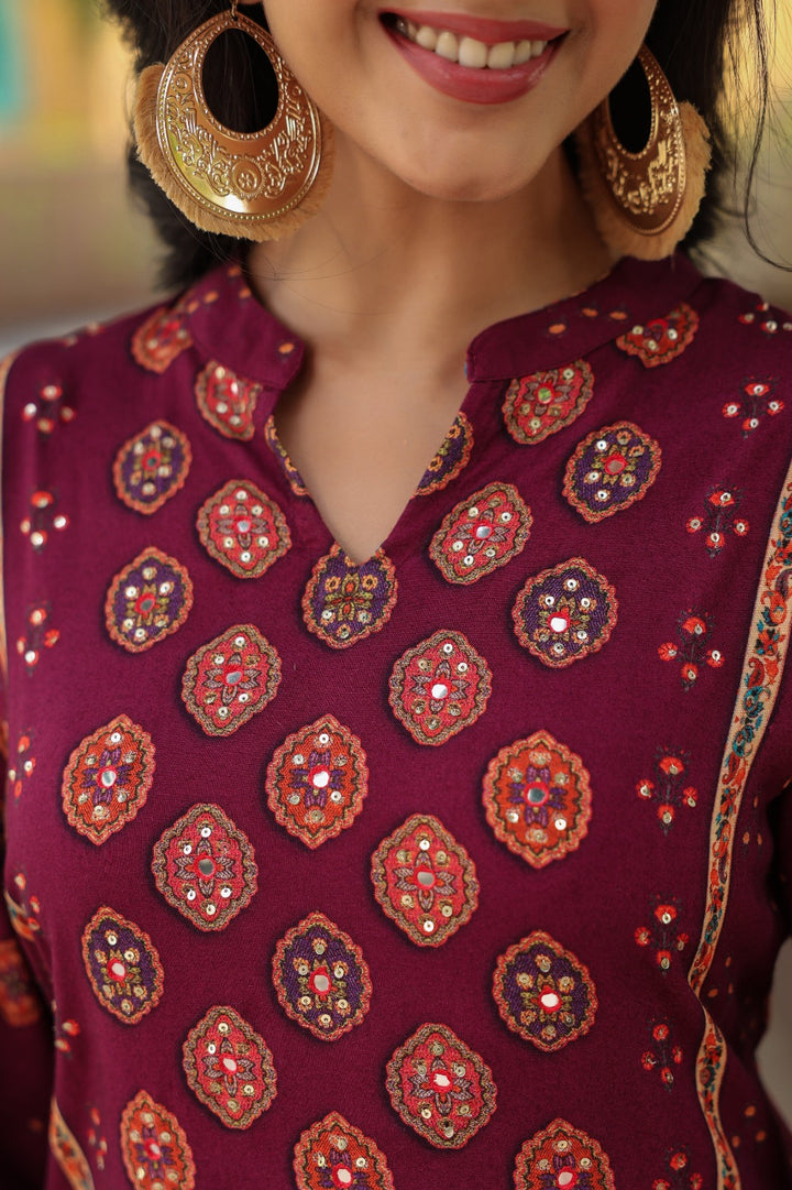 Mahua Mulberry Printed Co-ord set