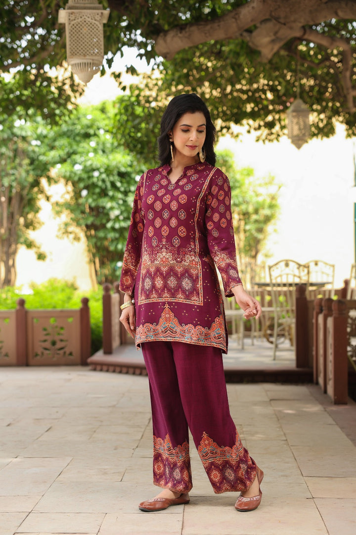 Mahua Mulberry Printed Co-ord set