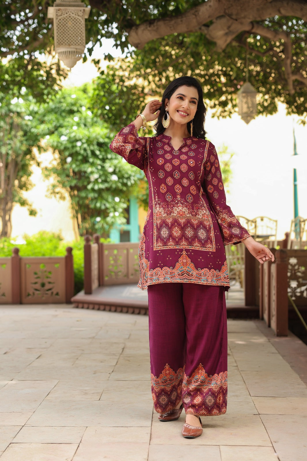 Mahua Mulberry Printed Co-ord set