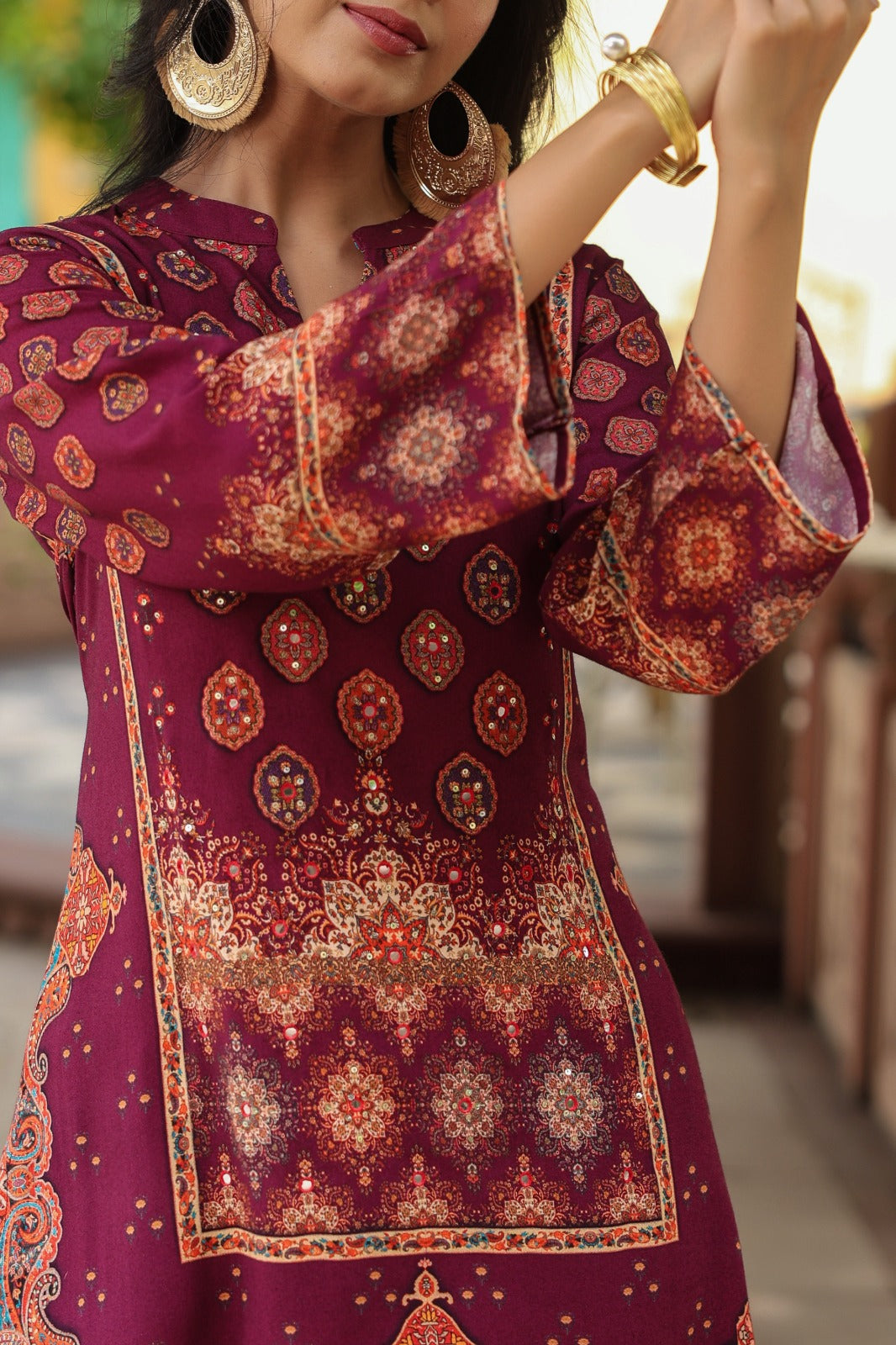 Mahua Mulberry Printed Co-ord set