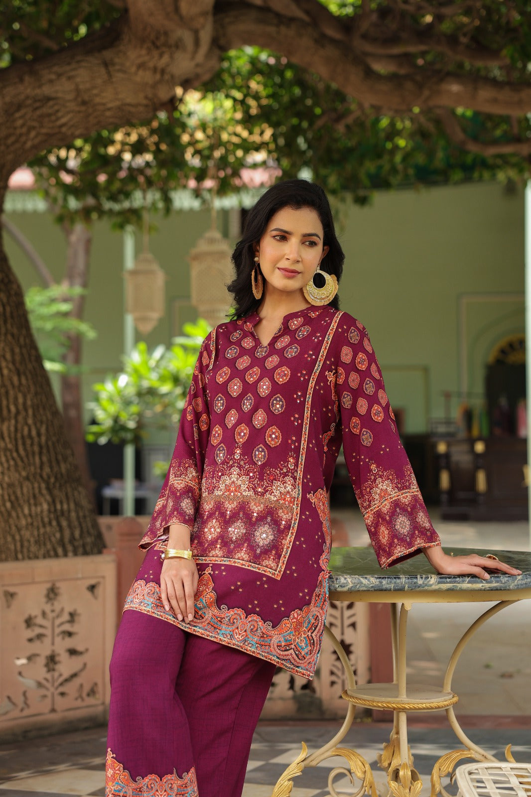 Mahua Mulberry Printed Co-ord set