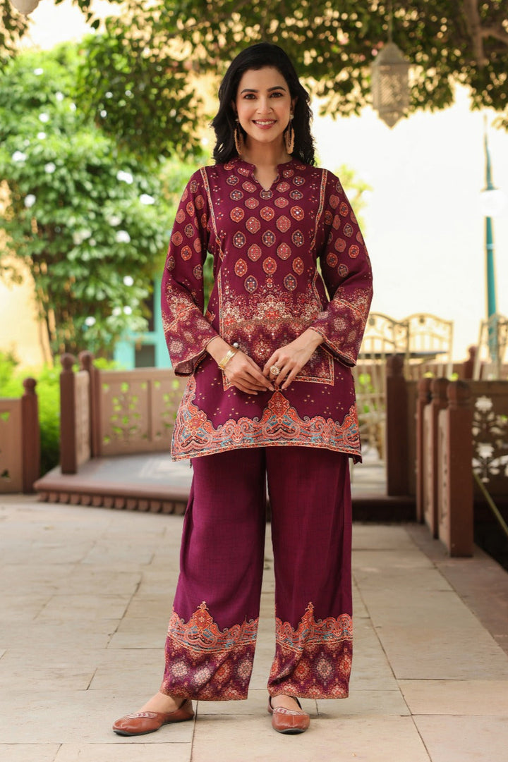 Mahua Mulberry Printed Co-ord set