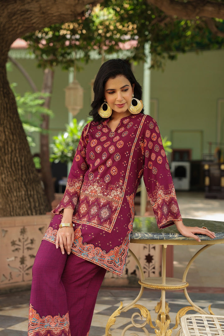 Mahua Mulberry Printed Co-ord set